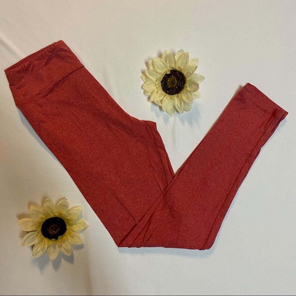 NEW Lularoe Solid Red OS Leggings